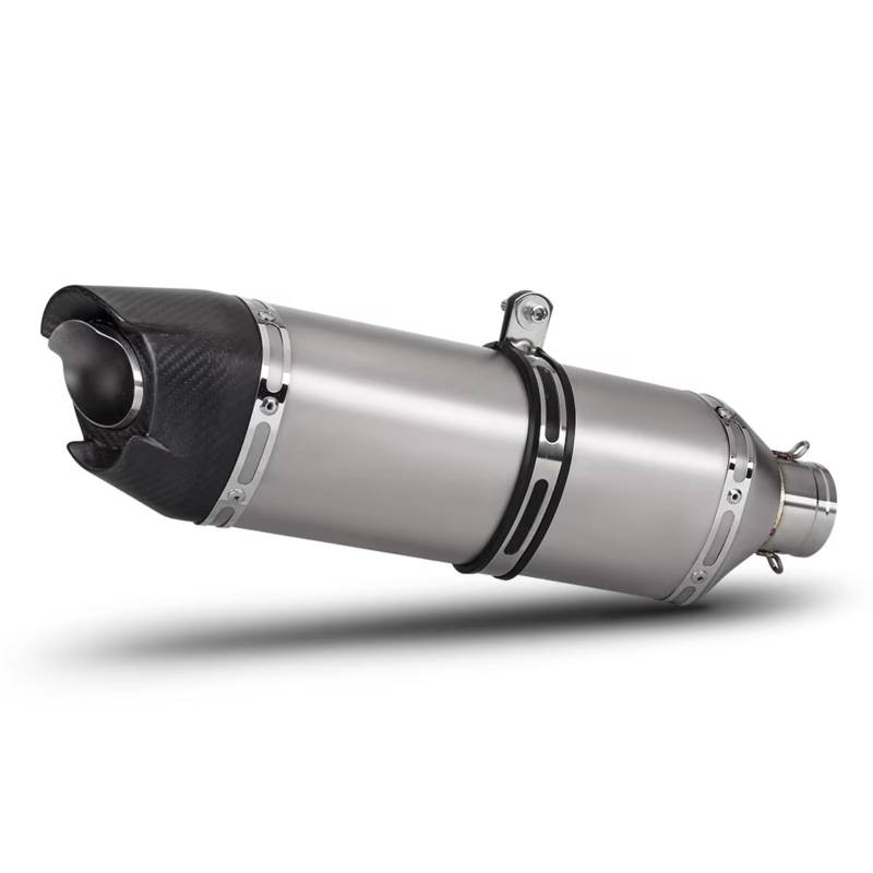 PQAIECXD Motorradauspuff Kompatibel Mit Für NINJA650 Für ER6N Motorradauspuff Modify Schalldämpfer Universal 51mm Motorrad Auspuff Endrohr(Type A 470MM) von PQAIECXD