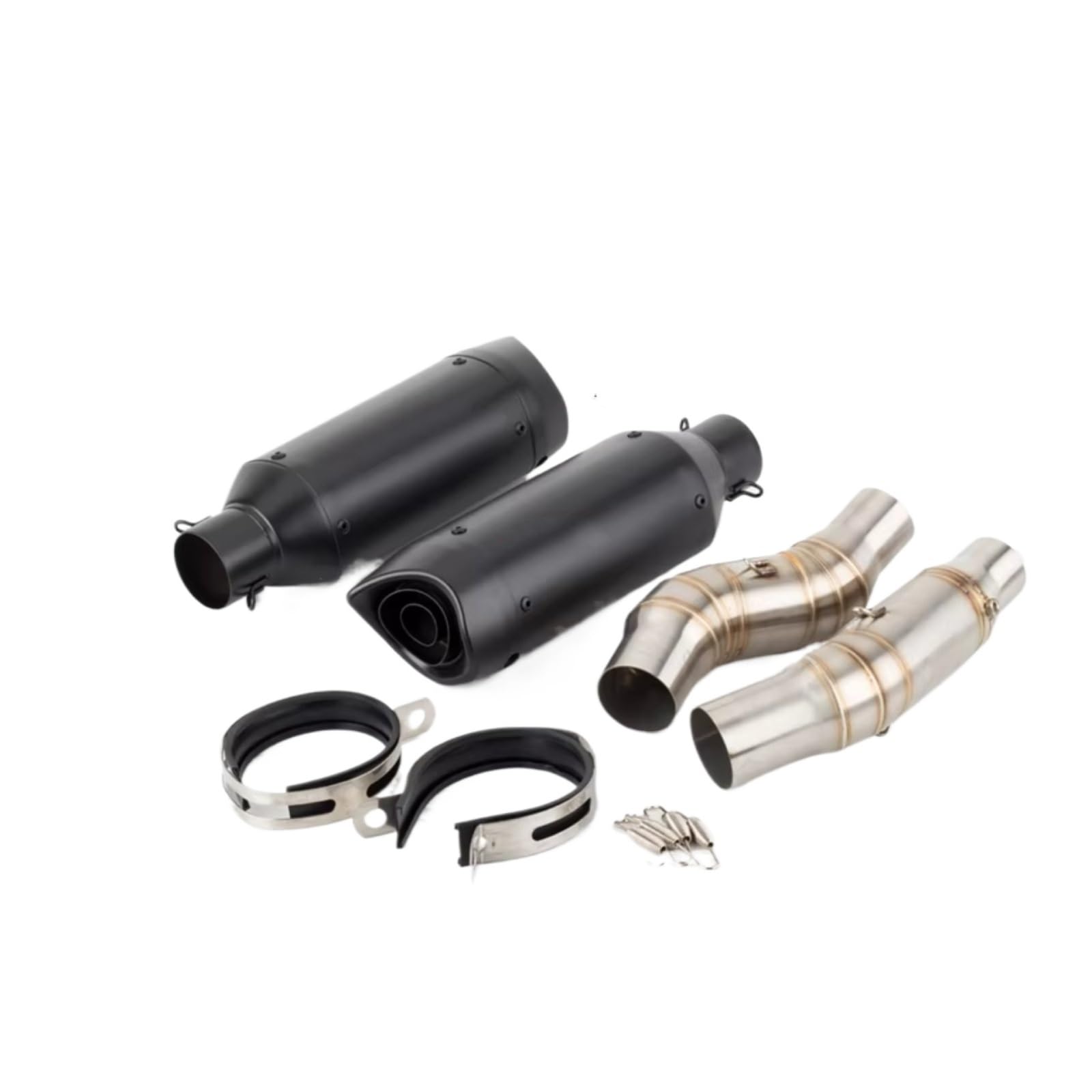 PQAIECXD Motorradauspuff Kompatibel Mit Für Z1000 Für Z1000SX 2010 2011 2012 2013 2014 2015 2016 2017 2018 2019 2020 Motorradauspuff Mittelrohr Slip On 51mm Schalldämpfer(B) von PQAIECXD