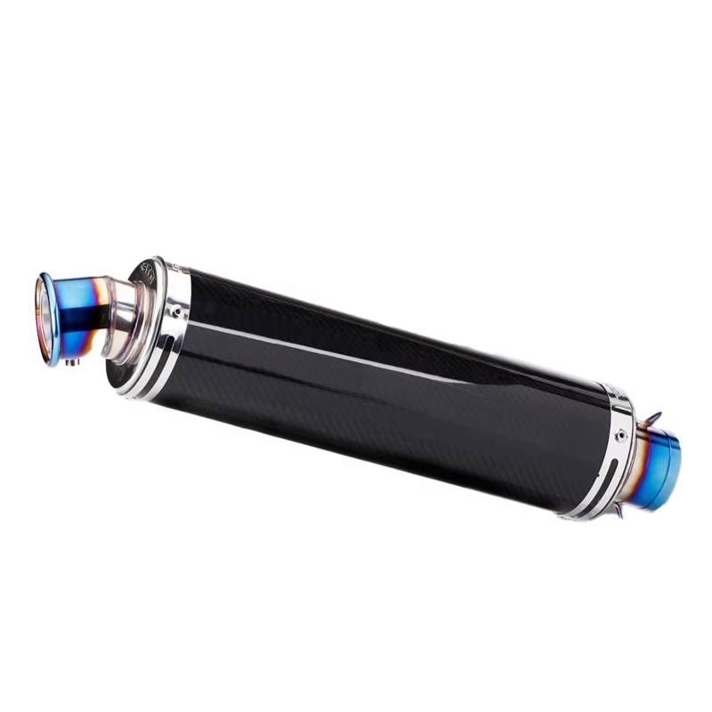 PQAIECXD Motorradauspuff Kompatibel Mit Für Z650 Für ZX25R Für Z400 Motorradauspuffrohr 51 Mm Universal-Motorradauspuffrohr(Type C) von PQAIECXD