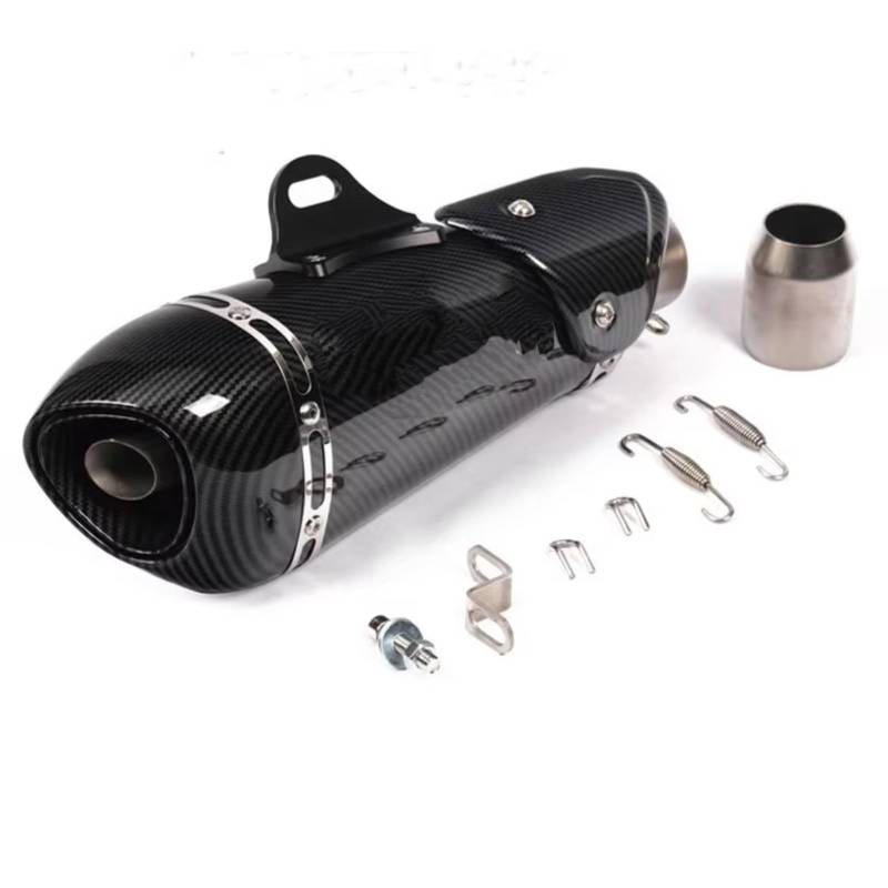 PQAIECXD Motorradauspuff Kompatibel Mit Für Z900 Für Z400 1000 Universal 51mm Motorrad Auspuffrohr Schalldämpfer Motorrad Auspuffrohr(Type A) von PQAIECXD
