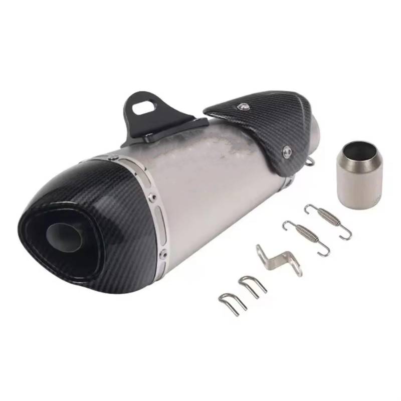 PQAIECXD Motorradauspuff Kompatibel Mit Für Z900 Für Z400 1000 Universal 51mm Motorrad Auspuffrohr Schalldämpfer Motorrad Auspuffrohr(Type D) von PQAIECXD