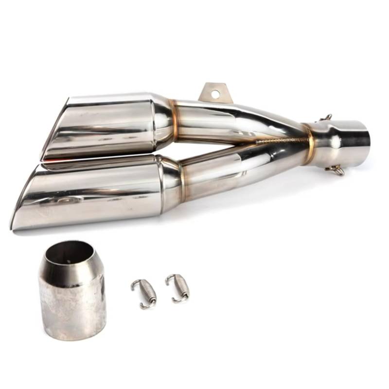 PQAIECXD Motorradauspuff Kompatibel Mit Für Z900 Für Z400 Für Z650 51 Mm Universal-Motorrad-Auspuffrohr Modifiziertes Motorrad-Schalldämpfer-Auspuffrohr(Type B) von PQAIECXD