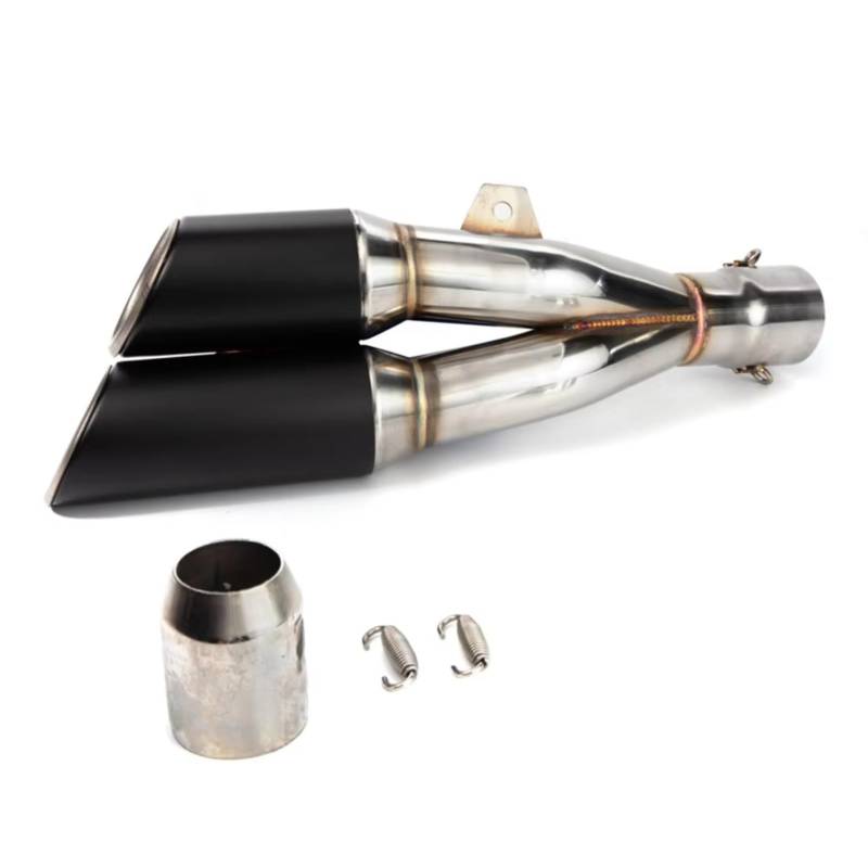 PQAIECXD Motorradauspuff Kompatibel Mit Für Z900 Für Z400 Für Z650 51 Mm Universal-Motorrad-Auspuffrohr Modifiziertes Motorrad-Schalldämpfer-Auspuffrohr(Type D) von PQAIECXD