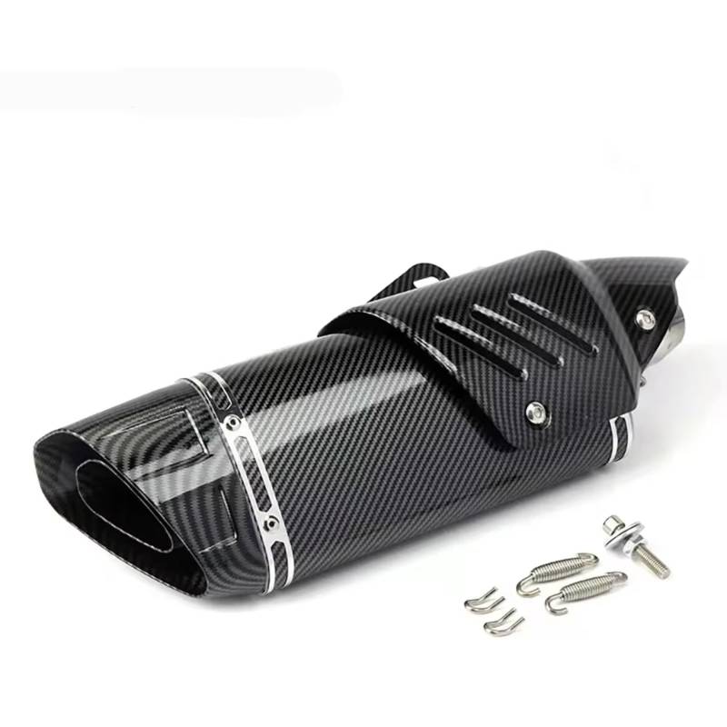PQAIECXD Motorradauspuff Kompatibel Mit Für Z900 Für ZX6R Universal 51mm Motorradauspuffrohr Motorradauspuff Schalldämpfer Schalldämpferrohr(Type B) von PQAIECXD