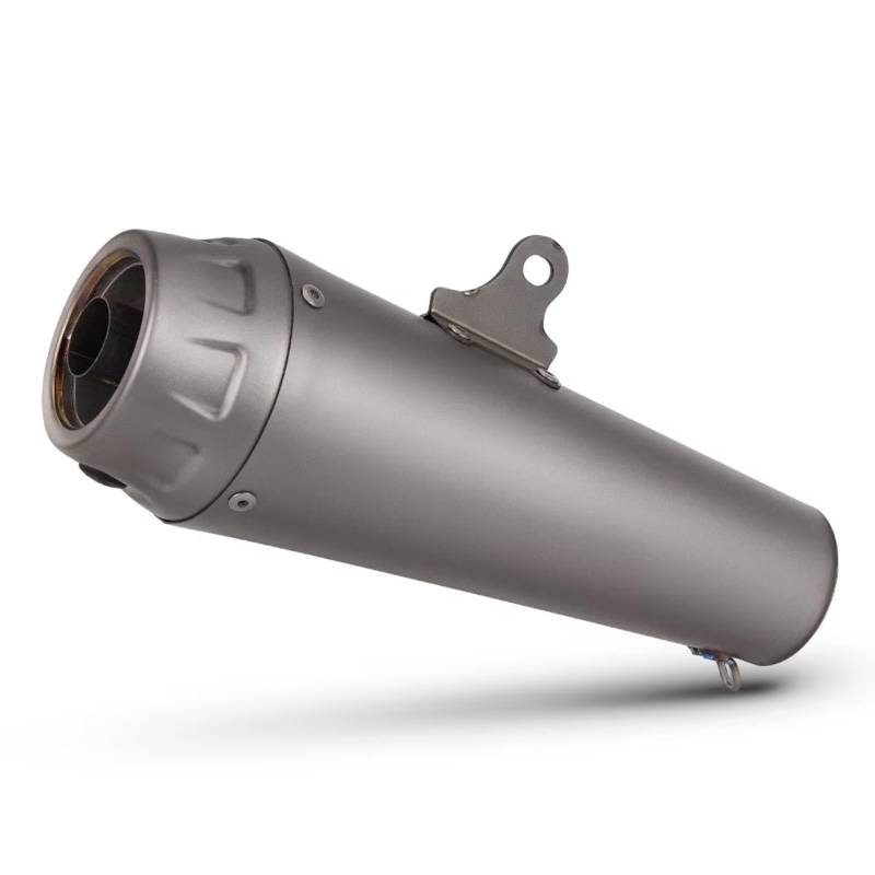 PQAIECXD Motorradauspuff Kompatibel Mit Für ZX4R, 60 Mm, Universelles Motorrad-Auspuffendrohr, Schalldämpfer Aus Titanlegierung, Modifiziertes Auspuffrohr von PQAIECXD