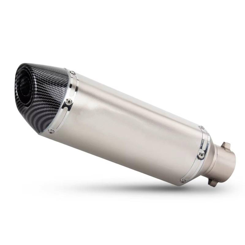 PQAIECXD Motorradauspuff Kompatibel Mit MT03 Für R25 Motorrad-Schalldämpfer-Auspuffrohr Universal 51MM Motorrad-Auspuff-Schalldämpfer-Endrohr(Type A) von PQAIECXD