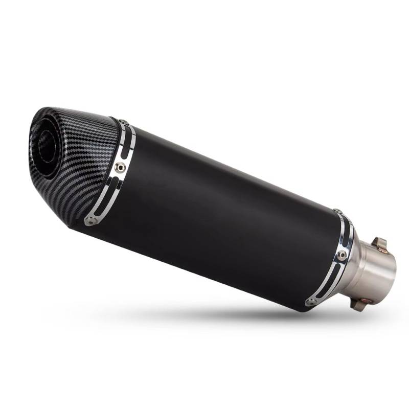 PQAIECXD Motorradauspuff Kompatibel Mit MT03 Für R25 Motorrad-Schalldämpfer-Auspuffrohr Universal 51MM Motorrad-Auspuff-Schalldämpfer-Endrohr(Type C) von PQAIECXD