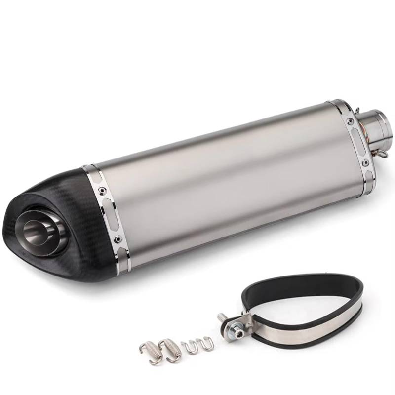 PQAIECXD Motorradauspuff Kompatibel Mit MT03 Motorrad Modifizierter Auspuffschalldämpfer 51mm Universal-Motorradauspuff Modifiziertes Endrohr Schräger Dreieckschalldämpfer(C) von PQAIECXD