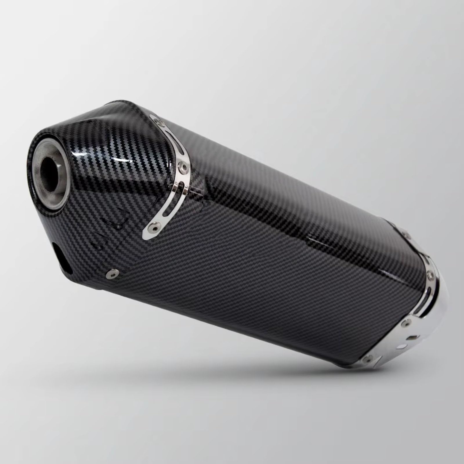 PQAIECXD Motorradauspuff Kompatibel Mit MT03-Motorradauspuffrohr. Universelles Motorradzubehör. 51 Mm. Modifizierter Motorrad-Auspuff. Dreieck-Schalldämpfer.(Type B) von PQAIECXD