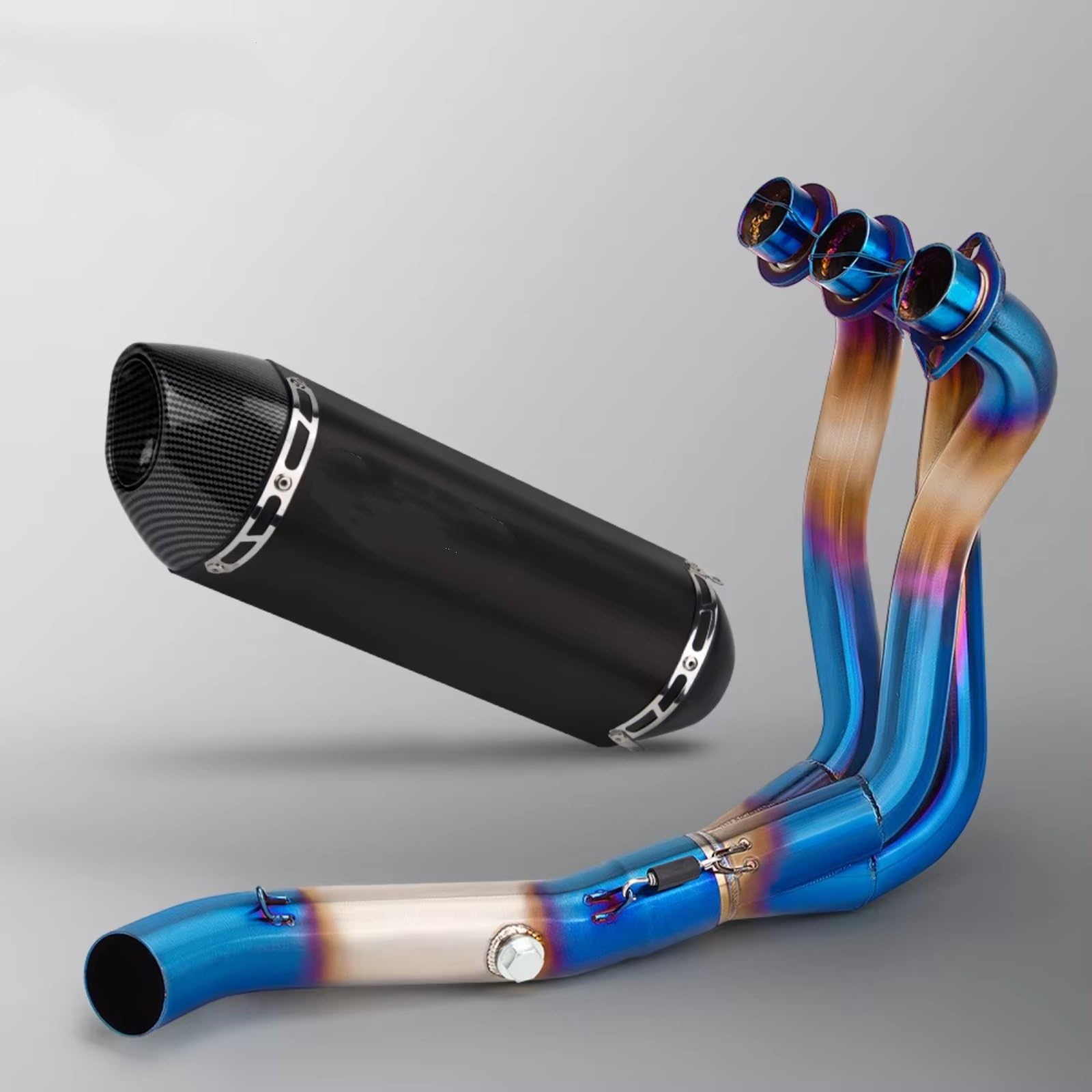 PQAIECXD Motorradauspuff Kompatibel Mit MT09 Für XSR900 Für FZ09 2014 2015 2016 2017 2018 2019 2020 Motorradauspuff Front Link Pipe Schalldämpfer Modifiziert(G) von PQAIECXD