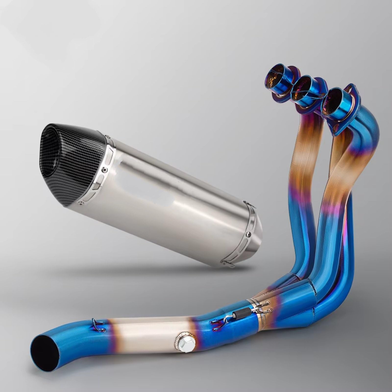 PQAIECXD Motorradauspuff Kompatibel Mit MT09 Für XSR900 Für FZ09 2014 2015 2016 2017 2018 2019 2020 Motorradauspuff Front Link Pipe Schalldämpfer Modifiziert(H) von PQAIECXD