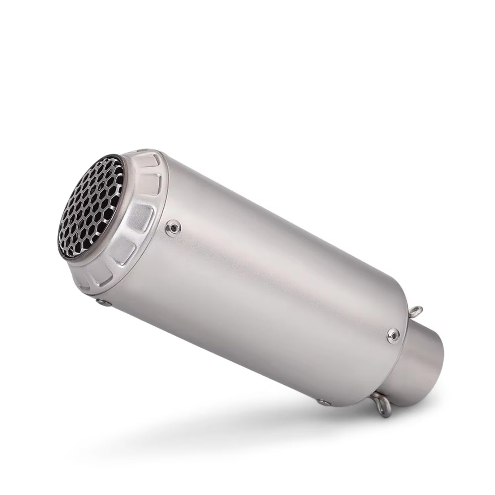 PQAIECXD Motorradauspuff Kompatibel Mit MT15 Universal-Motorradzubehör 51mm Motorrad-Auspuffendrohr Modifiziert Mit Netzabdeckung Schalldämpfer-Auspuffrohr(Type A) von PQAIECXD