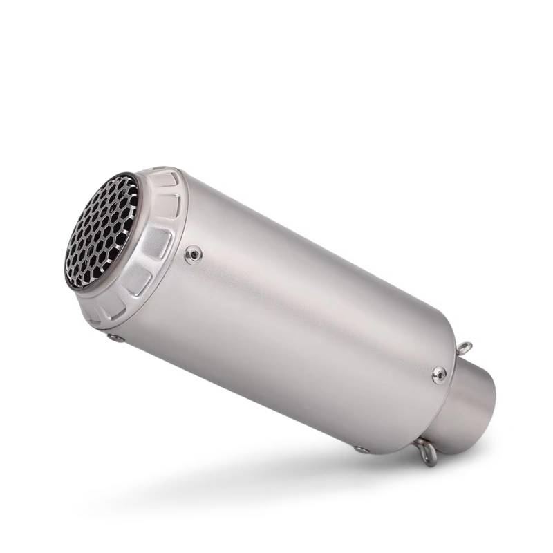 PQAIECXD Motorradauspuff Kompatibel Mit MT15 Universal-Motorradzubehör 51mm Motorrad-Auspuffendrohr Modifiziert Mit Netzabdeckung Schalldämpfer-Auspuffrohr(Type A) von PQAIECXD