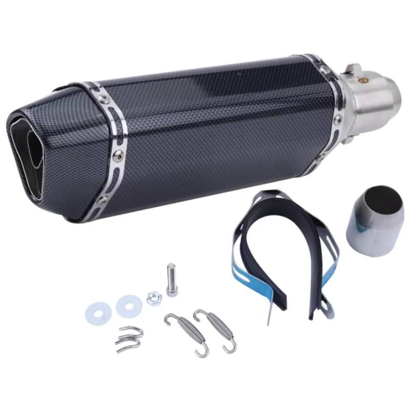 PQAIECXD Motorradauspuff Kompatibel Mit Msx125 Motorradzubehör Motorrad Modifizierter Auspuff Schalldämpfer Rohr Motorrad Auspuffrohr(A) von PQAIECXD