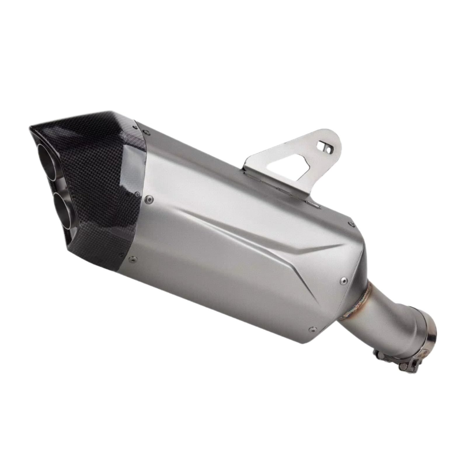 PQAIECXD Motorradauspuff Kompatibel Mit R1300GS 2024 2025 Motorradauspuff Modify Slip On Line Doppelloch-Schalldämpfer Motorrad-Auspuffrohr(Type A) von PQAIECXD