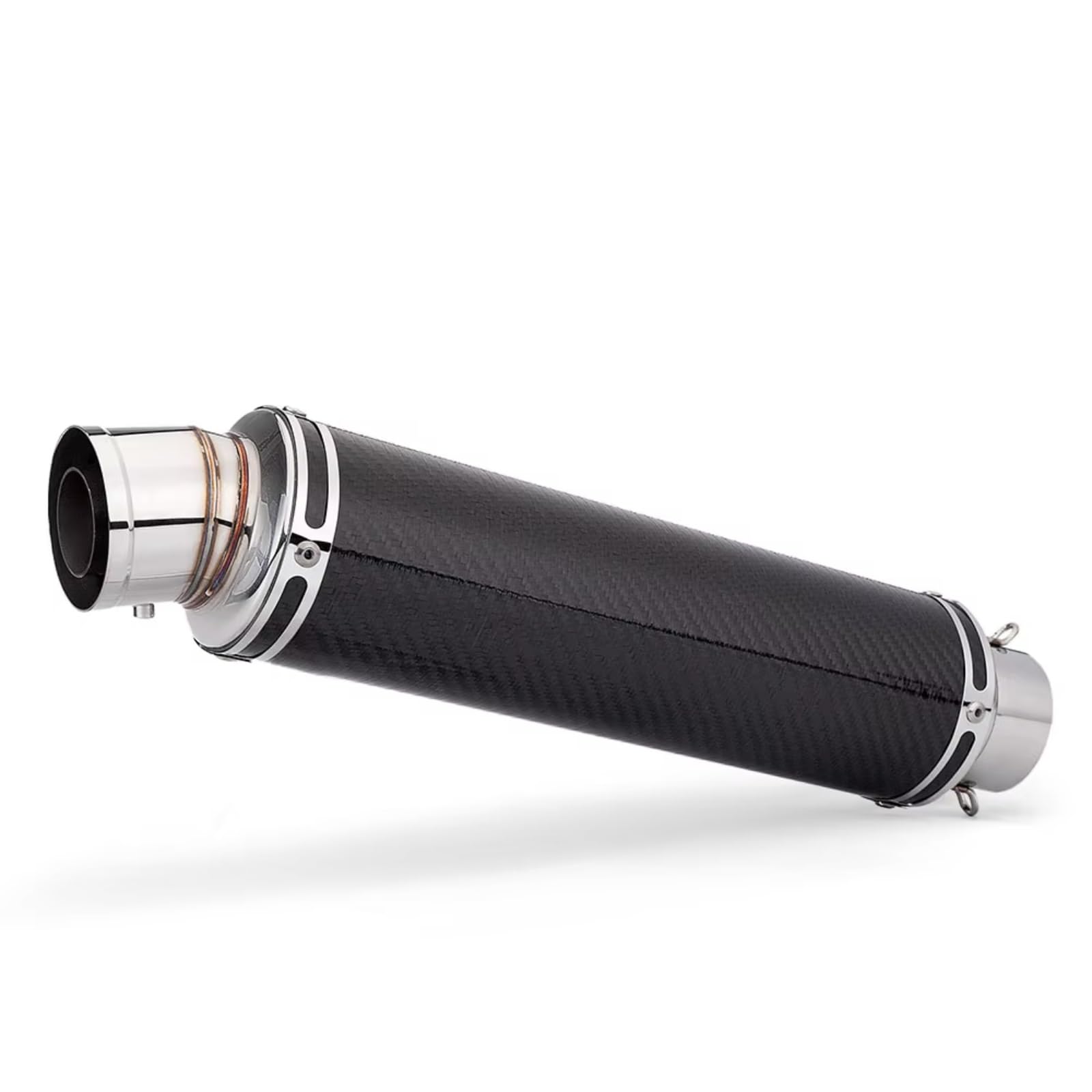 PQAIECXD Motorradauspuff Kompatibel Mit R15 Für R3 Motorrad-Auspuffrohr Universal 60 Mm Motorrad-Auspuffendrohr Schalldämpfer Modifizierter Auspuffrohrschalldämpfer(A) von PQAIECXD
