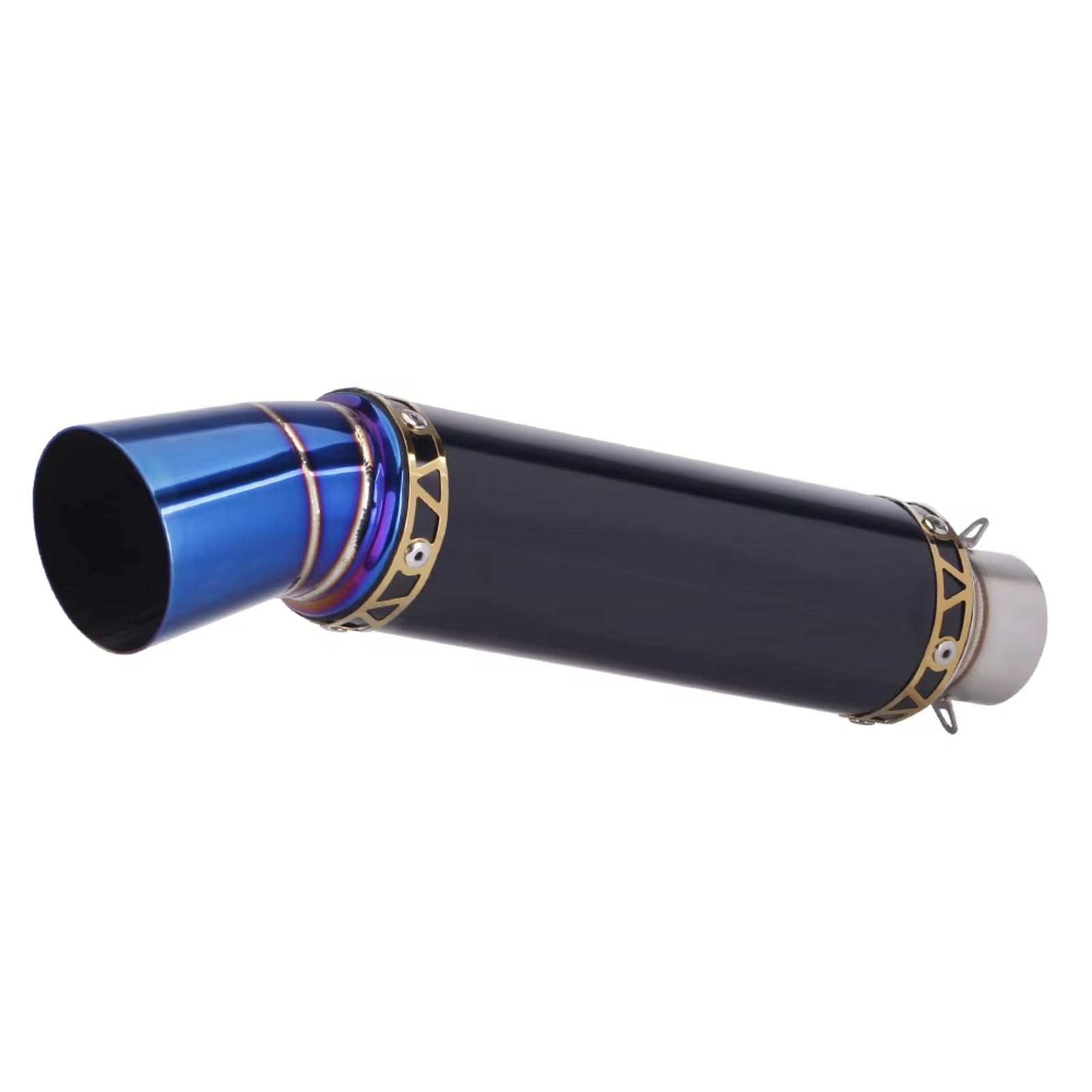 PQAIECXD Motorradauspuff Kompatibel Mit R15 Modifiziertem Motorradauspuffrohr Motorradzubehör 51 Mm Universal-Motorradauspuff Slip-On-Schalldämpfer(Type B) von PQAIECXD
