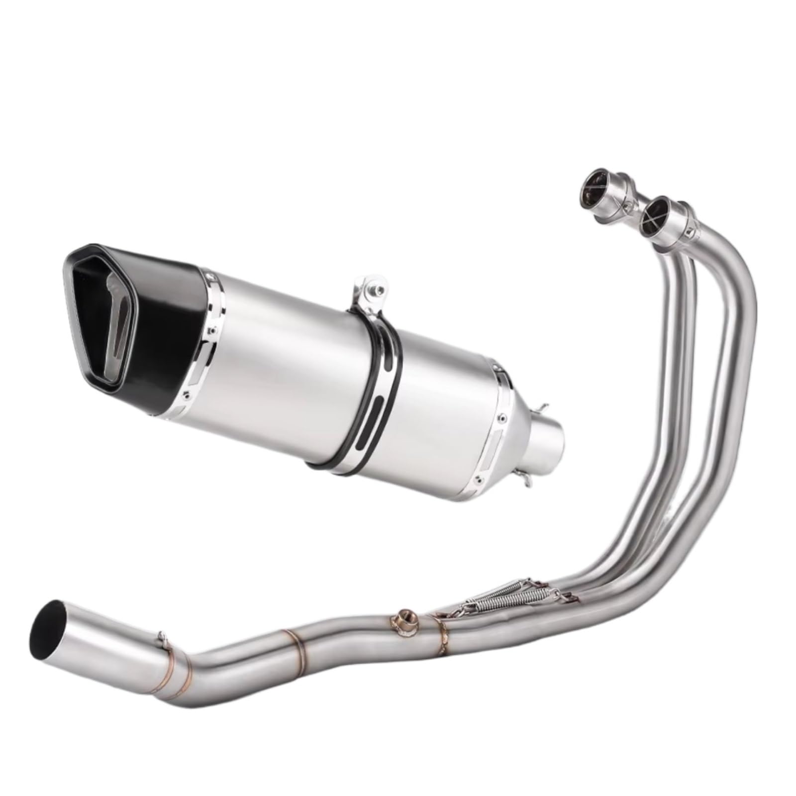 PQAIECXD Motorradauspuff Kompatibel Mit R25 Für R3 Für MT03 2015 2016 2017 2018 2019 2020 2021 2022 2023 2024 Motorradauspuff Modifizierter Krümmer Frontrohr Slip-On-Schalldämpfer(C) von PQAIECXD
