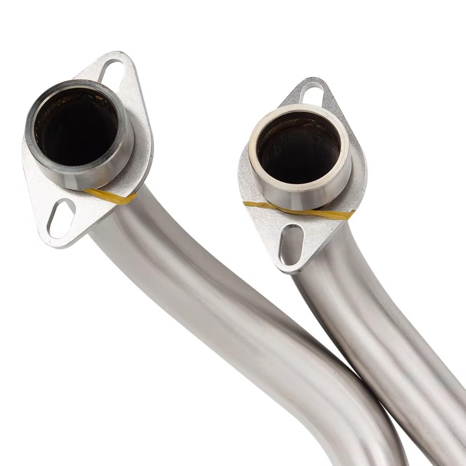 PQAIECXD Motorradauspuff Kompatibel Mit R3 Für R25 Für MT03 2015 2016 2017 2018 2019 2020 2021 2022 2023 2024 Motorradauspuff Modifizieren Schalldämpfer Edelstahl-Frontverbindungsrohr(Type B) von PQAIECXD