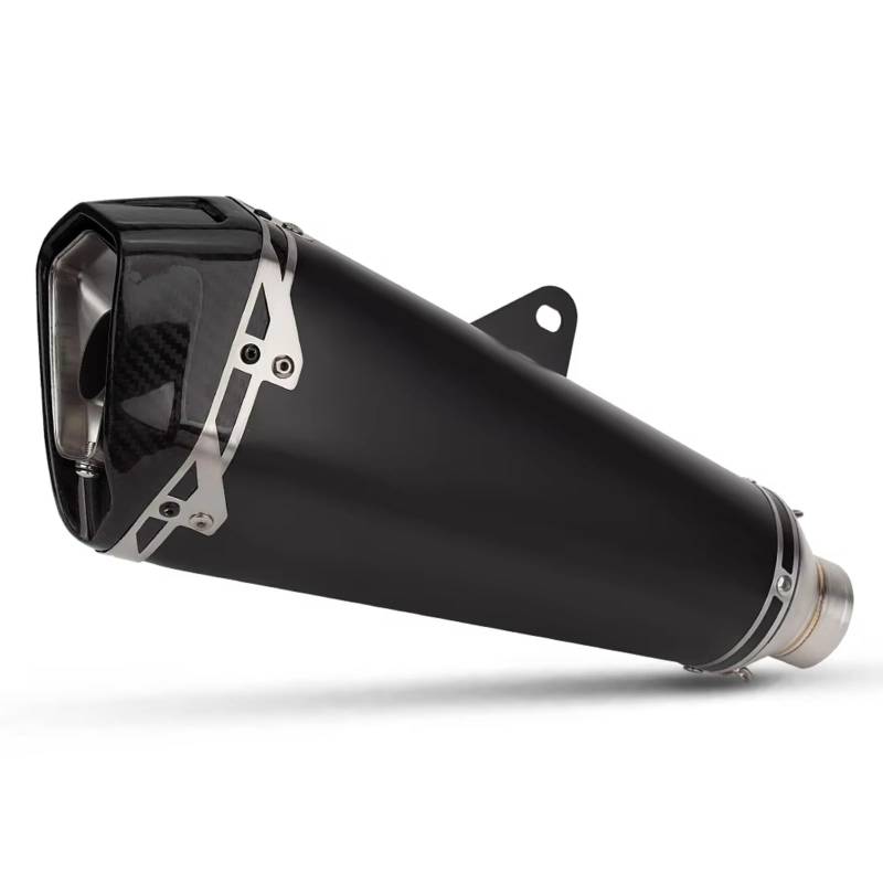 PQAIECXD Motorradauspuff Kompatibel Mit R3 Für R25 Für MT03 Motorrad-Schalldämpfer-Auspuffrohr Universal 51 Mm Motorrad-Auspuffendrohr Carbon Tip Schalldämpfer(Type B) von PQAIECXD
