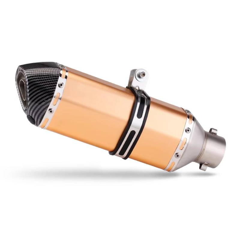 PQAIECXD Motorradauspuff Kompatibel Mit R3-Motorradauspuffrohr, 51 Mm, Universelles Motorradzubehör, Motorrad-Auspuffendrohr, Schalldämpfer(B) von PQAIECXD