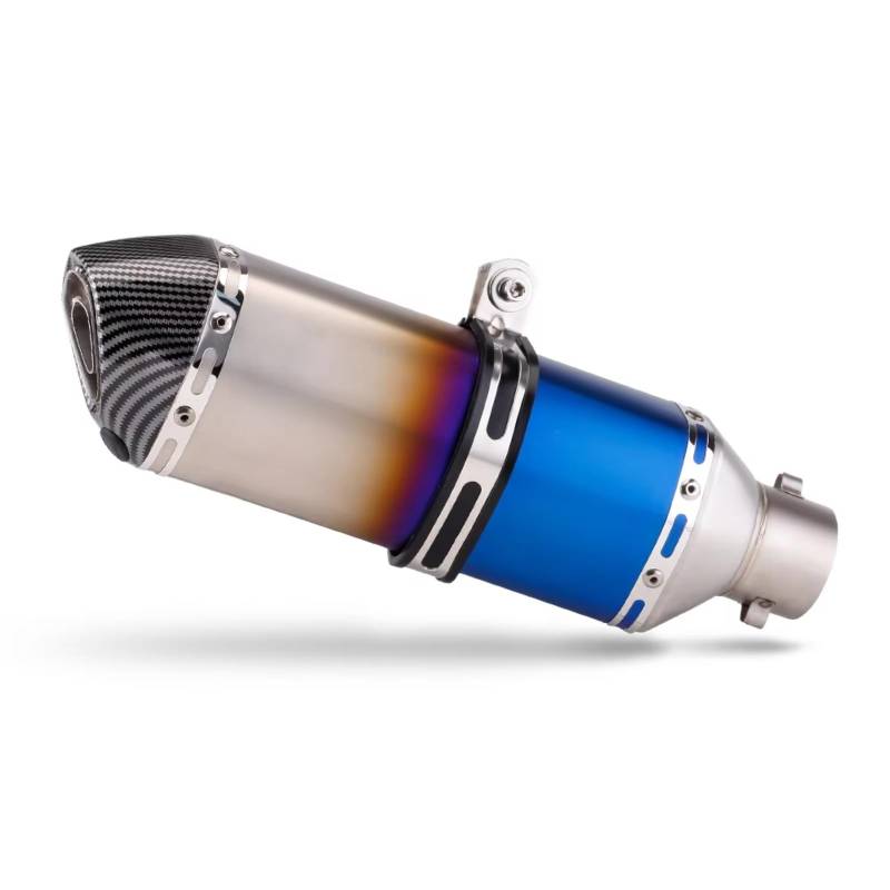 PQAIECXD Motorradauspuff Kompatibel Mit R3-Motorradauspuffrohr, 51 Mm, Universelles Motorradzubehör, Motorrad-Auspuffendrohr, Schalldämpfer(F) von PQAIECXD