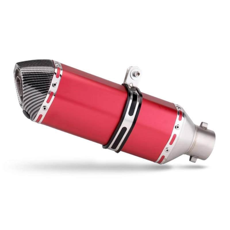 PQAIECXD Motorradauspuff Kompatibel Mit R3-Motorradauspuffrohr, 51 Mm, Universelles Motorradzubehör, Motorrad-Auspuffendrohr, Schalldämpfer(H) von PQAIECXD