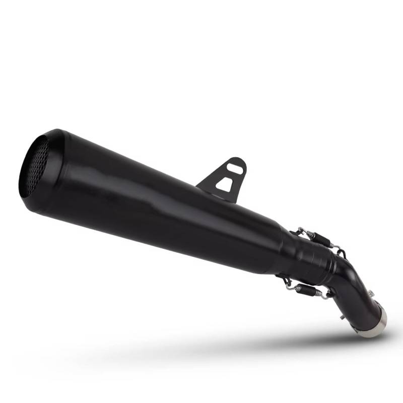 PQAIECXD Motorradauspuff Kompatibel Mit Rebel500 Für Rebel300 Motorradauspuff-Mittelrohr, Slip-on, Modifiziertes Schwarzes Endrohr, Schalldämpfer, Motorrad-Auspuffrohr von PQAIECXD