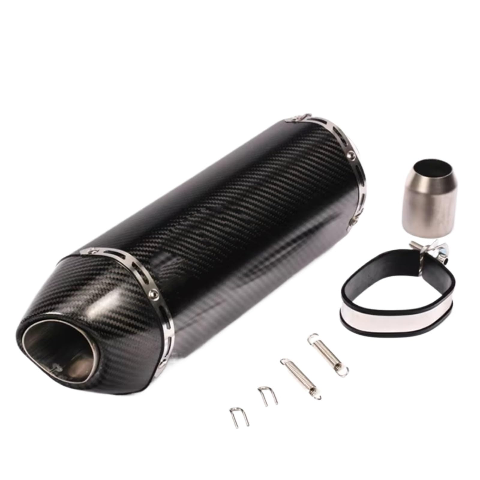 PQAIECXD Motorradauspuff Kompatibel Mit S1000RR Universal-Motorradzubehör Motorrad-Auspuffrohr Schalldämpfer Motorrad-Auspuffrohr(D) von PQAIECXD