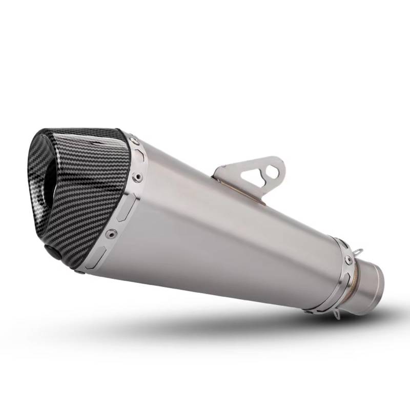 PQAIECXD Motorradauspuff Kompatibel Mit Suzuki Für GSR400 Für SV650 Motorradzubehör Motorradauspuff Slip-on Schalldämpfer Auspuffrohr(B) von PQAIECXD