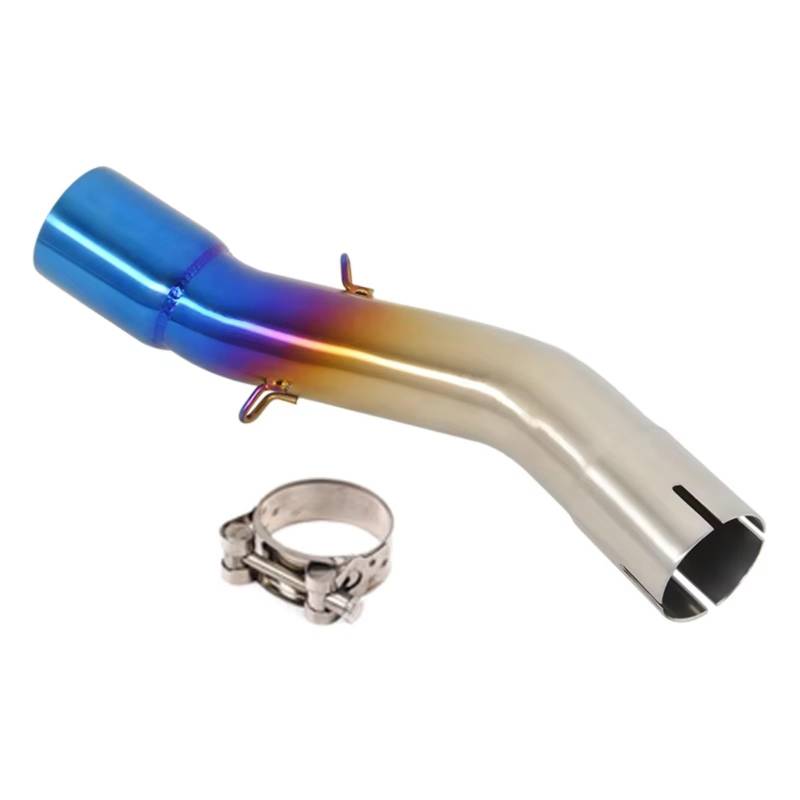 PQAIECXD Motorradauspuff Kompatibel Mit Suzuki Für GSX250 GSX250R DL250 Motorradauspuff Modifizierter 50,8-mm-Schalldämpfer 50,8-mm-Mittelverbindungsrohr Aus Edelstahl(Blue) von PQAIECXD