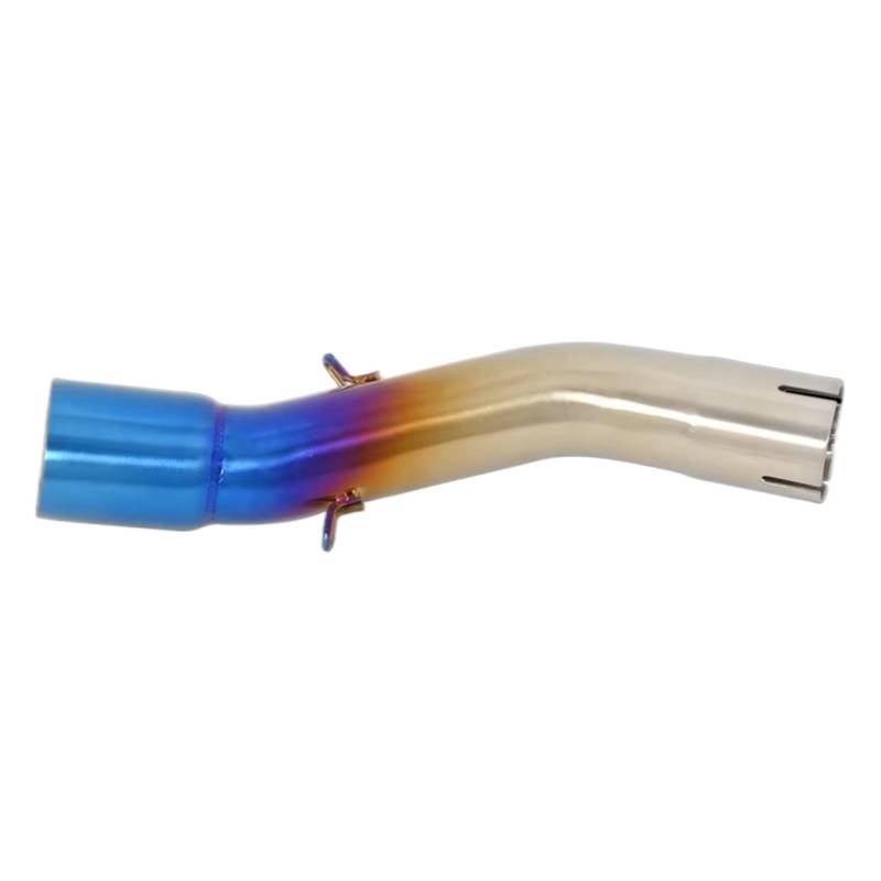 PQAIECXD Motorradauspuff Kompatibel Mit Suzuki Für GSX250 GSX250R DL250 Motorradauspuff Modifiziertes 51-mm-Schalldämpfer-Mittelverbindungsrohr Aus Edelstahl(Blue) von PQAIECXD