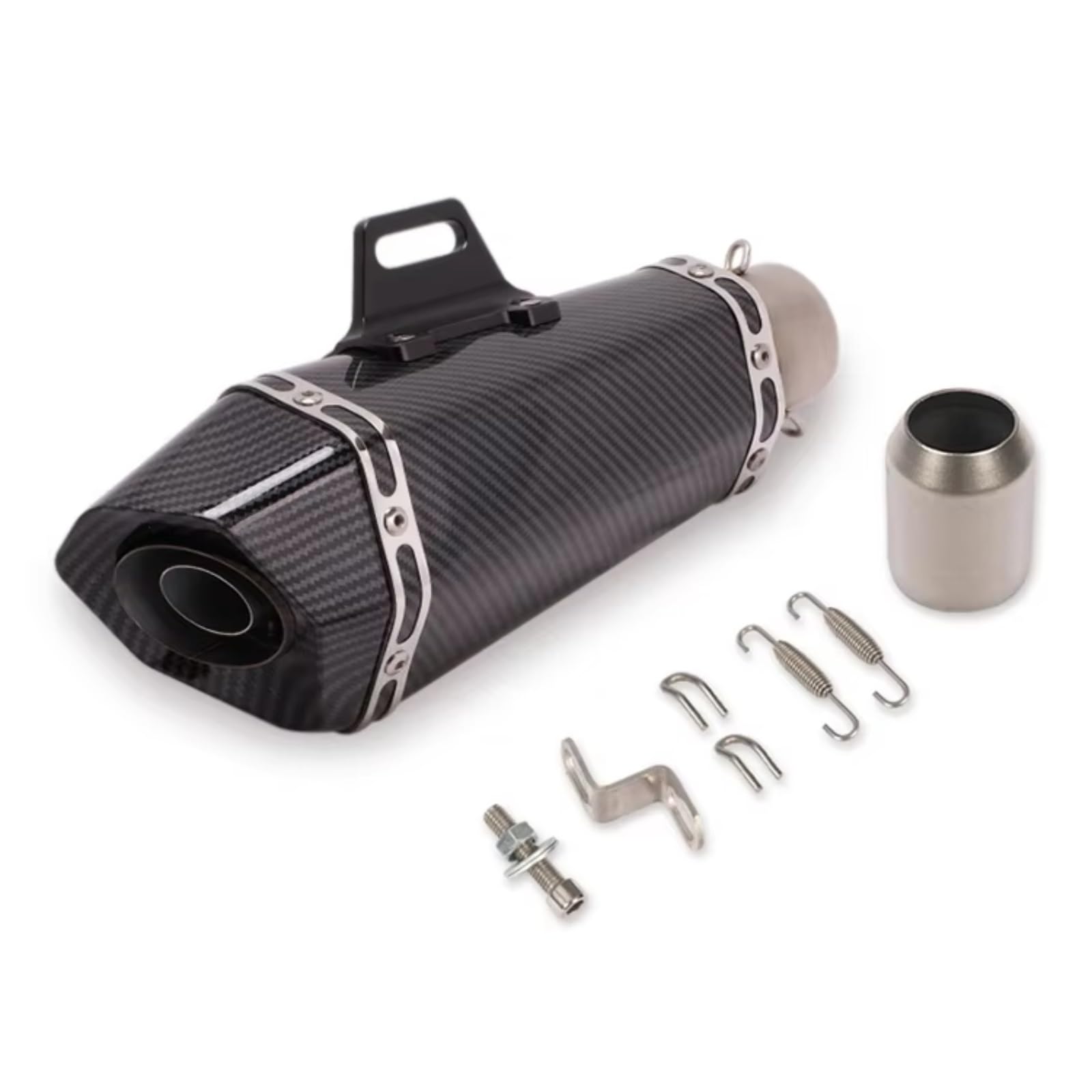 PQAIECXD Motorradauspuff Kompatibel Mit Suzuki Für GSXR1000 Für SV650 Motorrad-Auspuffrohr Universal 36–51 Mm Motorrad-Schalldämpfer-Auspuffrohr(Type C) von PQAIECXD