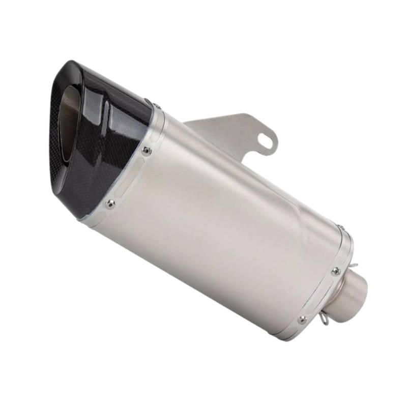 PQAIECXD Motorradauspuff Kompatibel Mit Suzuki Für GSXR750 51 Mm Universal-Motorradauspuff Modifiziertes Schalldämpferrohr Mit Carbon-Spitze Motorrad-Schalldämpfer-Auspuffrohr von PQAIECXD
