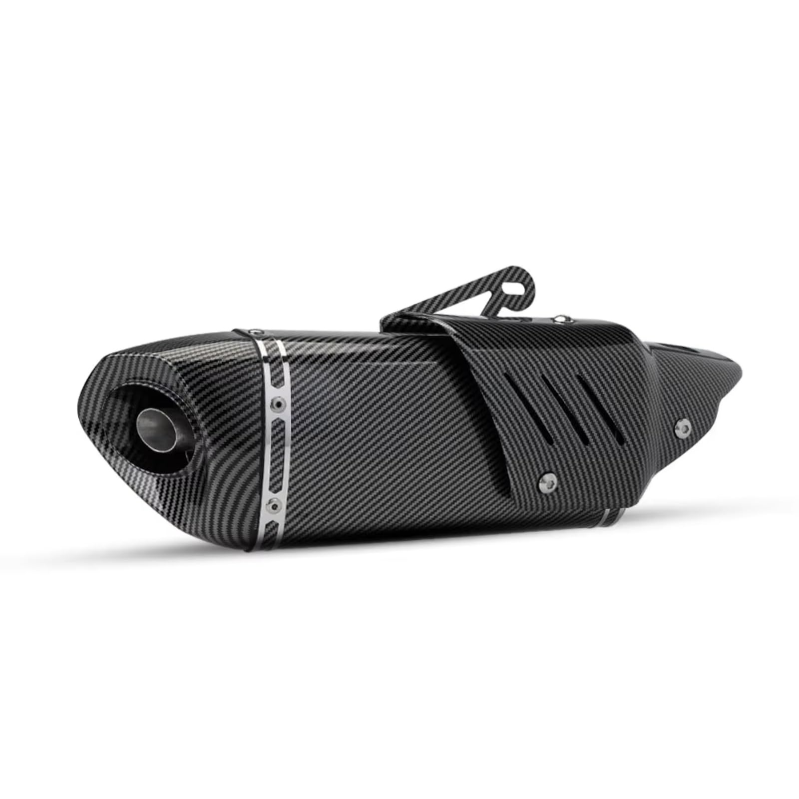 PQAIECXD Motorradauspuff Kompatibel Mit Suzuki Für SV650. Universal-51-mm-Motorradauspuff. Modifizierung Mit Schrägem Dreieck-Schalldämpfer. Motorrad-Schalldämpfer-Auspuffrohr.(A) von PQAIECXD