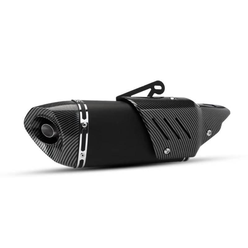 PQAIECXD Motorradauspuff Kompatibel Mit Suzuki Für SV650. Universal-51-mm-Motorradauspuff. Modifizierung Mit Schrägem Dreieck-Schalldämpfer. Motorrad-Schalldämpfer-Auspuffrohr.(B) von PQAIECXD