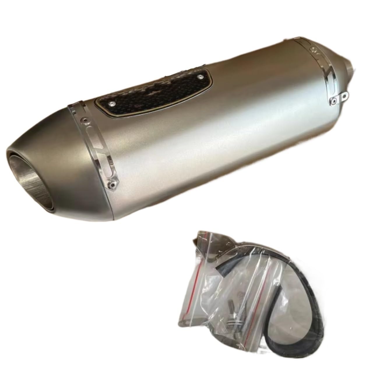 PQAIECXD Motorradauspuff Kompatibel Mit Tmx530 Motorrad Modifiziertem Schalldämpfer Auspuffrohr Universal 51mm Motorrad Auspuffrohr(Type D) von PQAIECXD