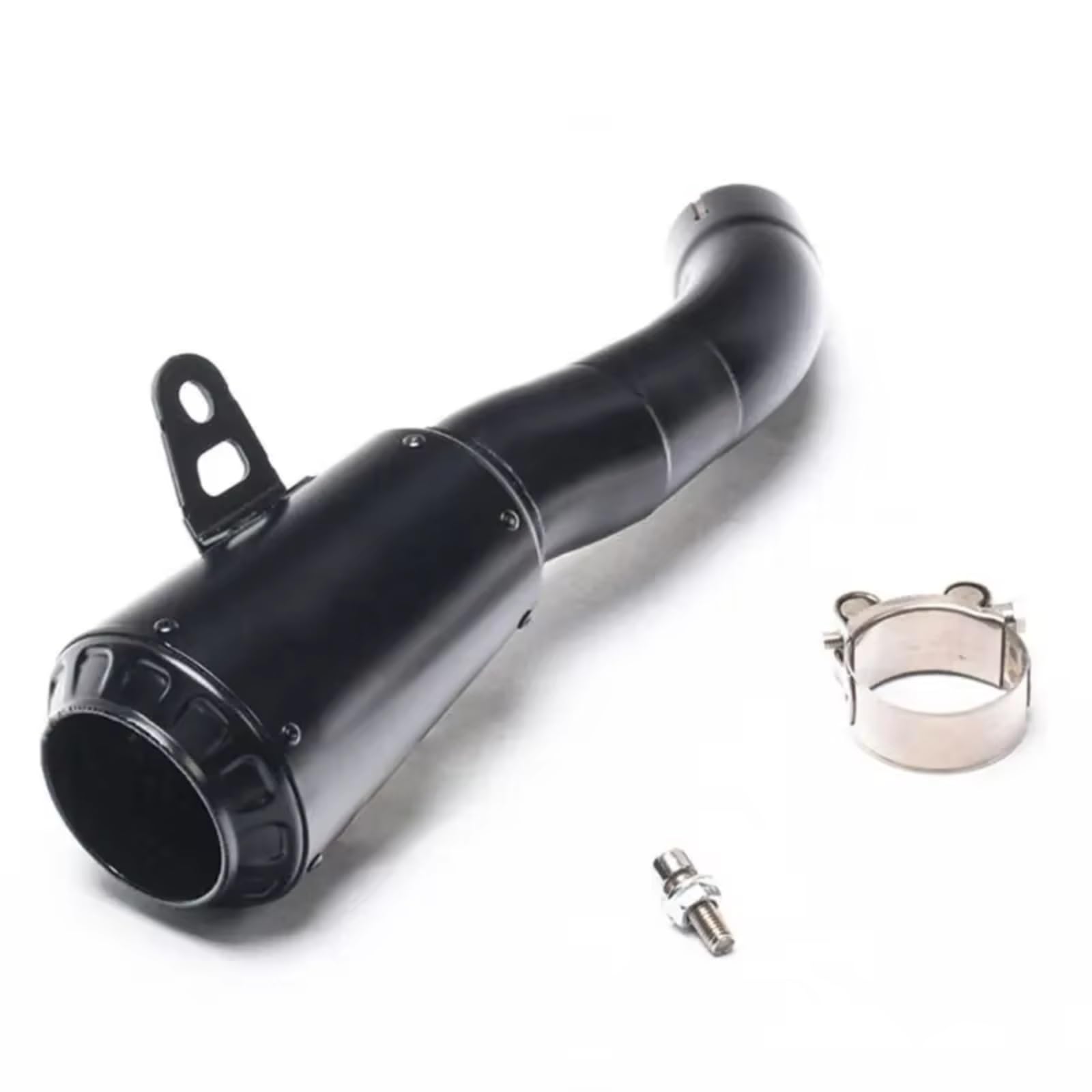 PQAIECXD Motorradauspuff Kompatibel Mit YZF Für R3 Für R15 Für MT03 2015 2016 2017 Motorradauspuff Motorrad Slip On Modified Schalldämpfer Auspuffrohr(Type B) von PQAIECXD