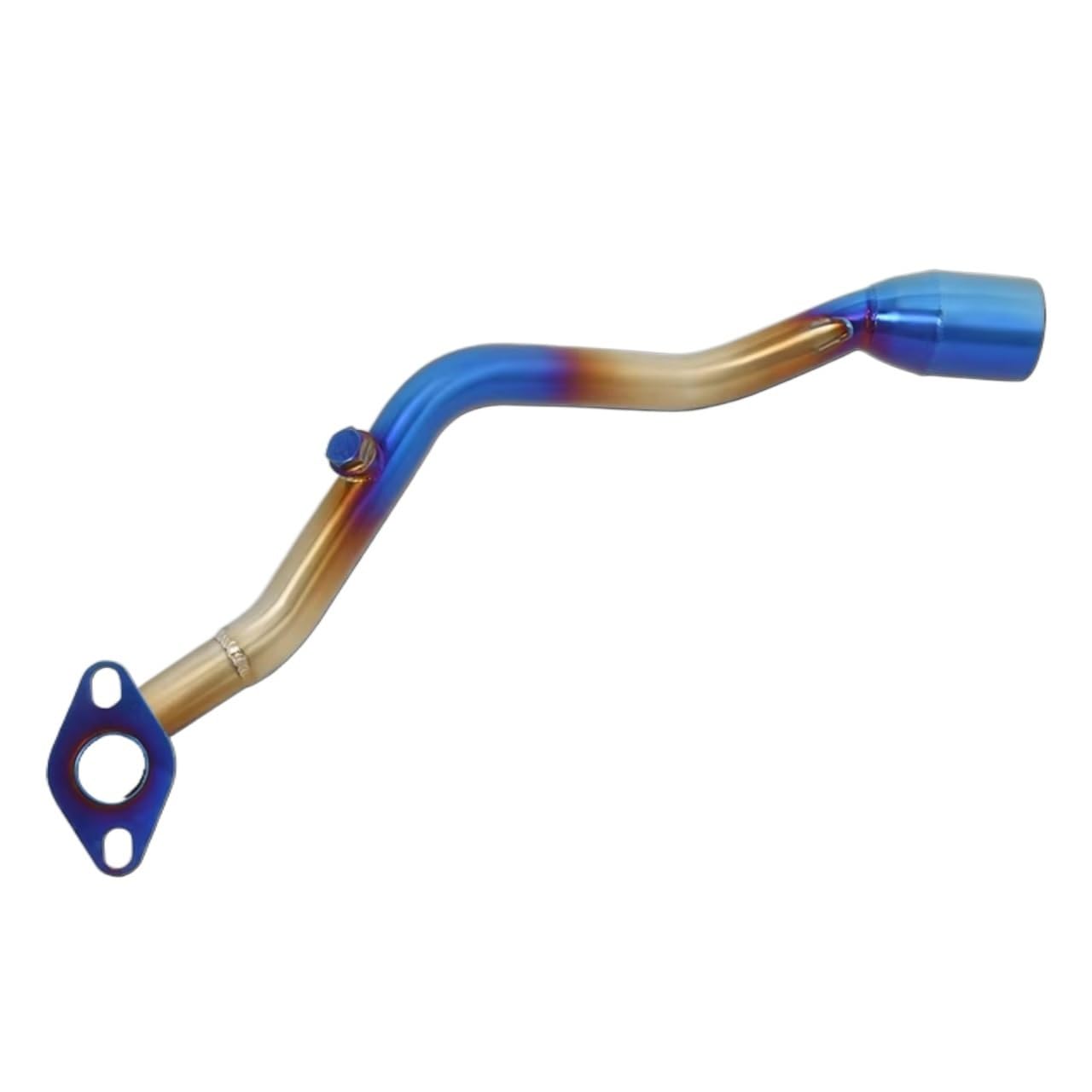 PQAIECXD Motorradauspuff Kompatibel Mit Yamaha Für Cygnus Für Gryphus Für 125cc Motorrad-Auspuffanlagen, Modifiziert Für Escape Moto Link Pipe Connecting 51MM Schalldämpfer(Blue) von PQAIECXD