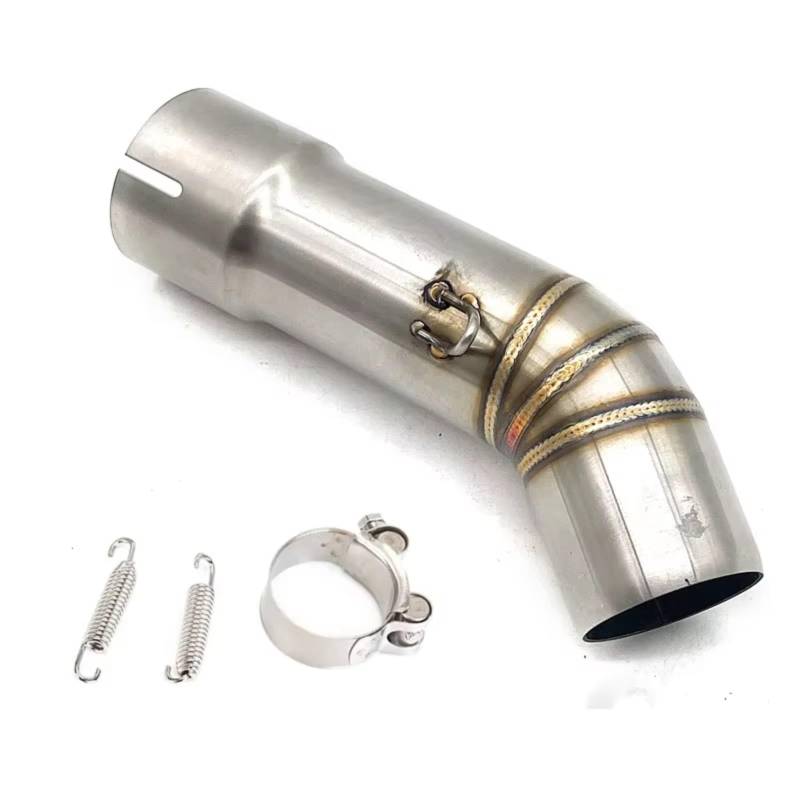 PQAIECXD Motorradauspuff Kompatibel Mit Yamaha Für FZ8 FZ8N FZ8S FZ800 2010–2015 Motorradauspuff Für Escape Moto Modify Schalldämpfer 51 Mm Mittelrohr-Verbindungsrohr von PQAIECXD
