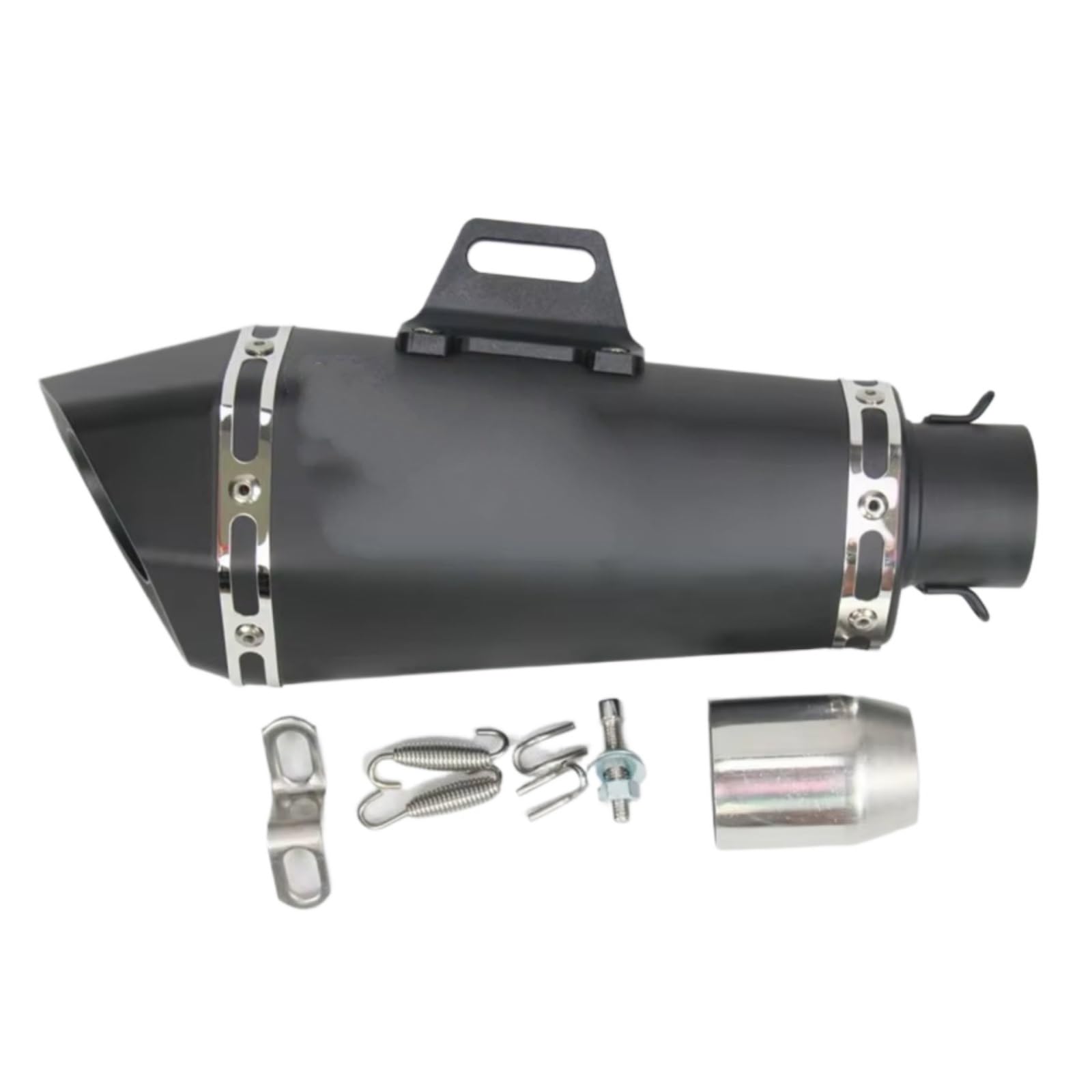 PQAIECXD Motorradauspuff Kompatibel Mit ZX6R Für ZX10 Motorrad-Schalldämpfer-Auspuffrohr Mit DB-Killer-Aufklebern Schalldämpfer 36–51 Mm Universal(Type B) von PQAIECXD