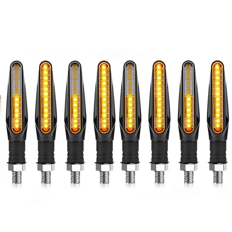 PQAIECXD Motorradblinkers Kompatibel Mit Ducati Für Monster 696 821 620 796 749 1098S 1200S 797 695 Motorrad-Blinker Licht Bernstein Blinker Blinklichter(8pcs) von PQAIECXD