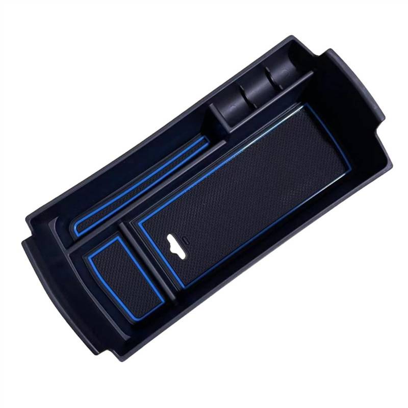 PQAIECXD Organizer Armlehnenablage Kompatibel Mit Peugeot Für 3008 5008 2017 2018 2019 2020 Auto-Armlehnenbox Mittelkonsolen-Organizer Ablagefach Aufbewahrungsbox Innenzubehör(Blue) von PQAIECXD