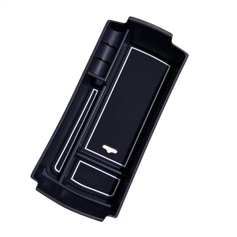 PQAIECXD Organizer Armlehnenablage Kompatibel Mit Peugeot Für 3008 5008 2017 2018 2019 2020 Auto-Armlehnenbox Mittelkonsolen-Organizer Ablagefach Aufbewahrungsbox Innenzubehör(White) von PQAIECXD