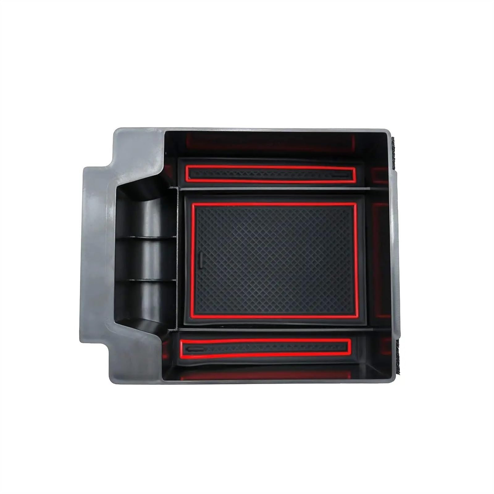 PQAIECXD Organizer Armlehnenablage Kompatibel Mit Seat Für Ateca 2017 2018 2019 2020 2021 2022 2023 2024 Auto Zentrale Steuerung Armlehne Lagerung Box(Red) von PQAIECXD