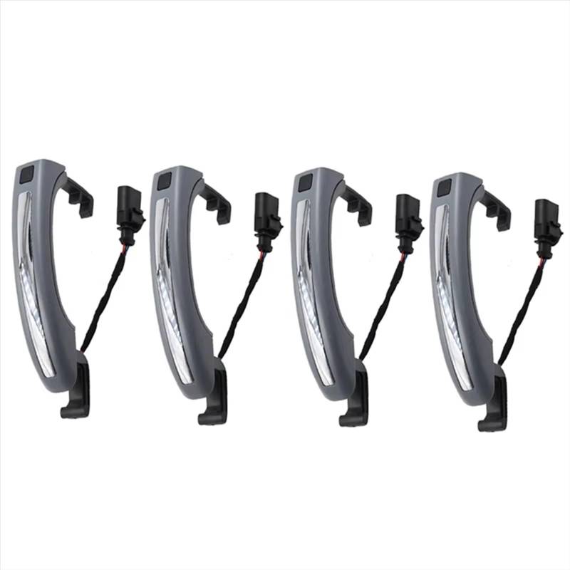 PQAIECXD car Türgriff außen Kompatibel Mit Für Q7 2007–2015. 4 Stück Autotürgriff. Türgriff-Ersatz. Autoteile. Teilenummer: 4L0837205A 4L0837205B 4L0837207A. von PQAIECXD