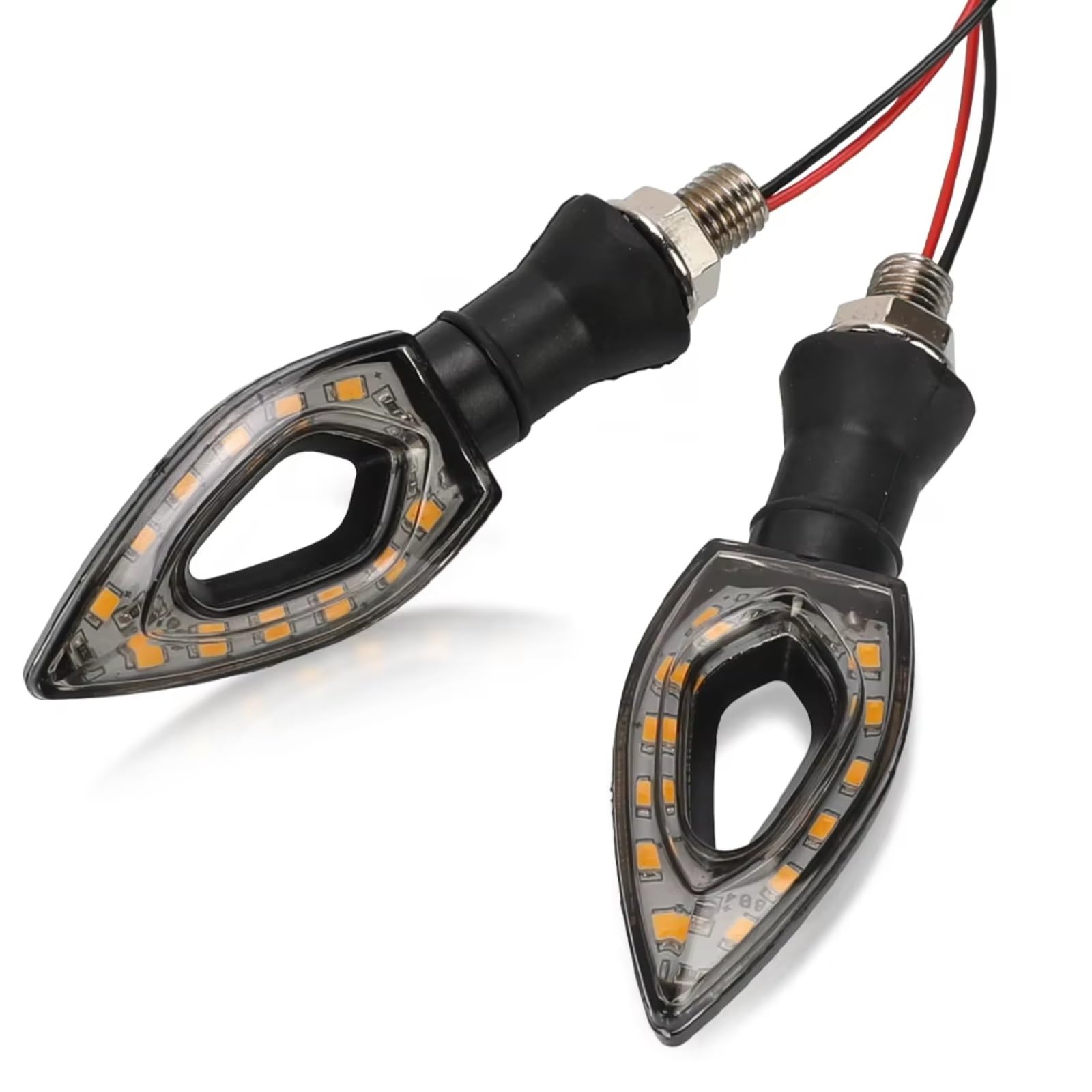 PQAWSFR Blinkerleuchten Kompatibel Mit CB1000R Motorrad-Blinker Richtungsanzeiger Blinker Lampe Blinker Fließende Blinker Lampe(1 Pair) von PQAWSFR