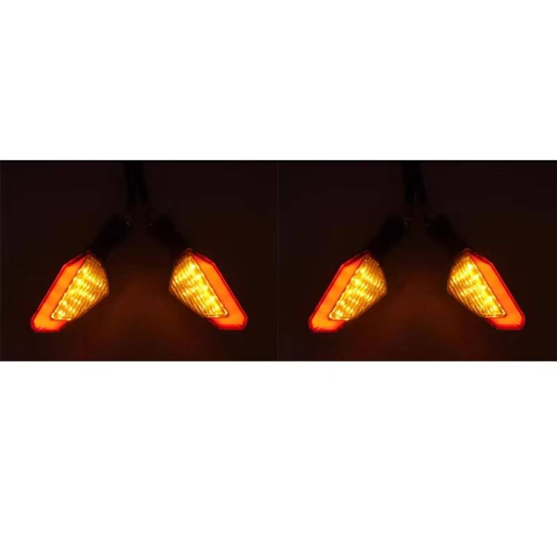 PQAWSFR Blinkerleuchten Kompatibel Mit F800R Für S1000XR Für R1250GS Für ADV Für F900R Für F650FS Für F800GS Für F700GS Motorrad-Blinker Blinker Blinker(2 Pair red) von PQAWSFR