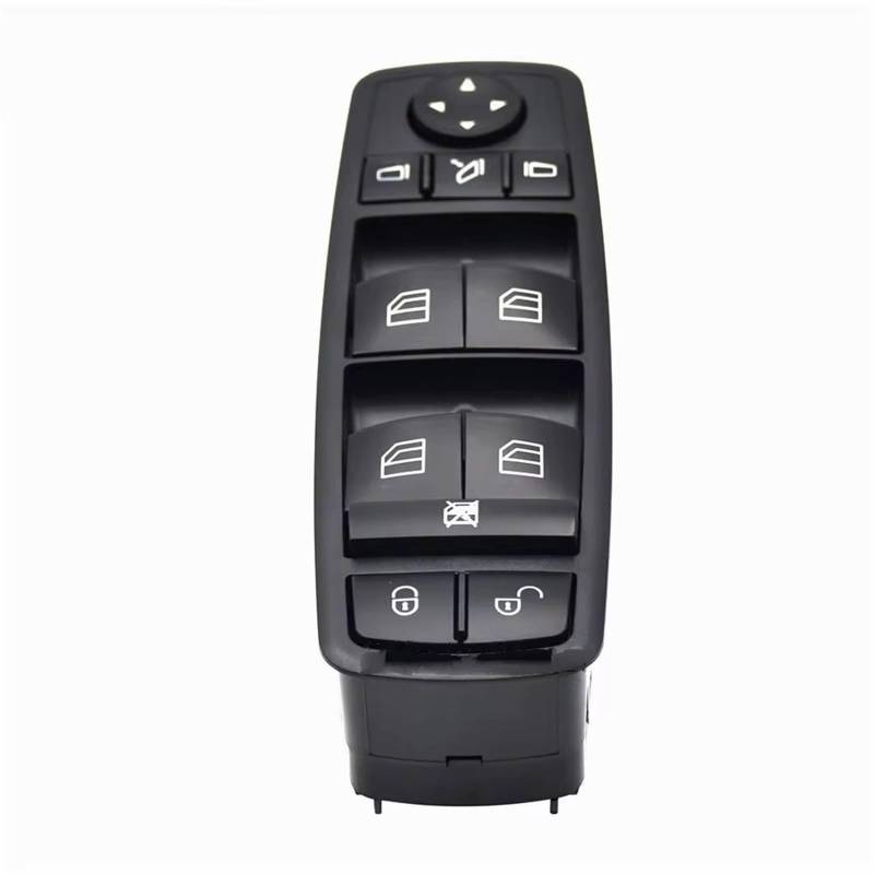 PQAWSFR Fensterheberschalter Kompatibel Mit Benz Für A-Klasse W169 2004 2005 2006 2007 2008 2009 2010 2011 2012 Elektrischer Fensterheber Für Hauptsteuerschalter OE: 1698206710 von PQAWSFR