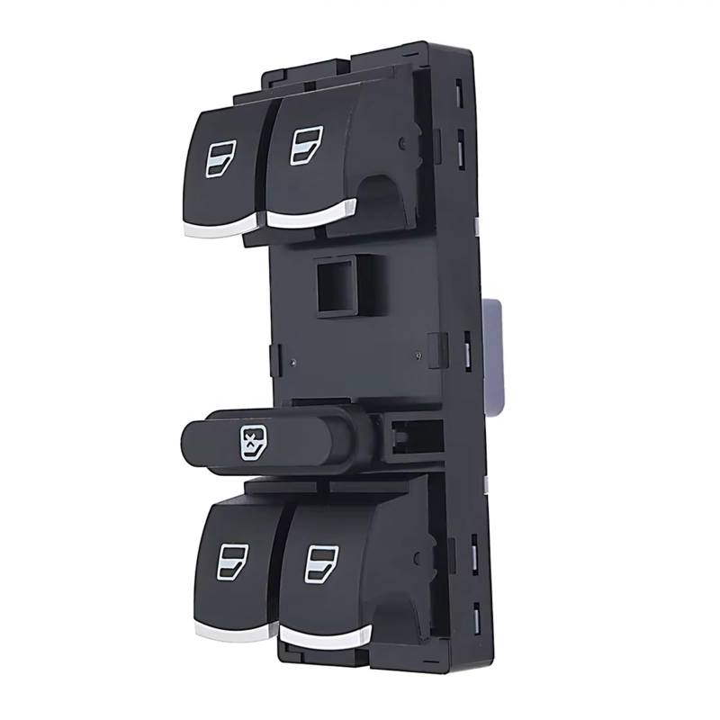 PQAWSFR Fensterheberschalter Kompatibel Mit VW Für Golf Plus 2003 2004 2005 2006 2007 2008 2009 2010 2011 Für Hauptfensterheberschalter Autozubehör OE: 5ND959857 von PQAWSFR